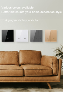 Duomei 1/2/<span class=keywords><strong>3</strong></span>/4/6 gang cuộc sống thông minh chuyển đổi tường nhà tuya ZigBee từ xa không dây LED ánh sáng <span class=keywords><strong>3</strong></span> chiều 10A Max. nút thông minh cho nhà - Product Image 2