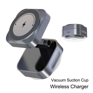 Nuevo cargador inalámbrico portátil multifuncional soporte para teléfono móvil carga rápida plegable coche soporte de carga inalámbrico magnético - Product Image 5