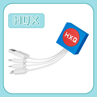 El cable de datos micro-USB personalizado 3 en 1 de la chaqueta de PVC Premium admite dispositivos IOS para la carga del Banco de energía del teléfono móvil y del automóvil