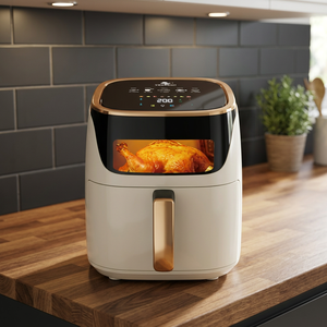 Freidora de Aire Eléctrica Inteligente Moderna con Pantalla Táctil y Control Digital, Sin Aceite, Cesta Única, Capacidad de 6.1-8.0L, Ahorro de Energía para el Hogar - Product Image 2