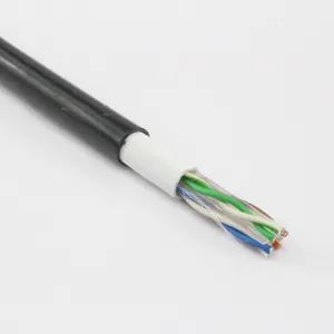 كابل نحاسي نقي Cat6 Cat6e من الجهات المصنعة 23awg 0.57 لخارج الشبكة المحلية المحلية 305 متر كابلات شبكات Cat6