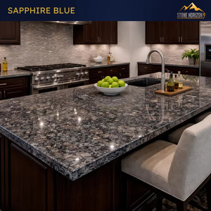 Dalles de granit bleu saphir 2 cm polies |   Granite bleu indien pour comptoirs et sols |   Qualité d'exportation - Product Image 4