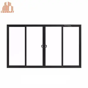 As2047-puerta de entrada de aluminio plegable para balcón y Patio, bisagra interna y externa estándar, venta al por mayor