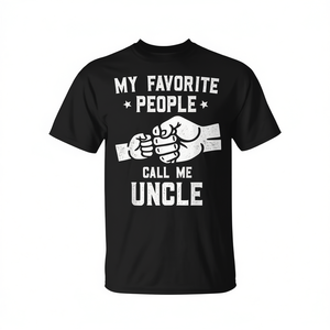 Camiseta con la frase: Mis personas favoritas me llaman tío Fist Bump - Product Image 2
