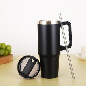 Custom 30oz Sport Travel Steel Tumbler Mugs and Cup 30 oz Tumblers Cup logo <b>with</b> <b>Straw</b> Handle Wholesale - Product Image 3
