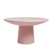 Table basse ronde en fibre de verre de Style nordique moderne avec Table en marbre Basse pour Bar Salon Salon Meubles