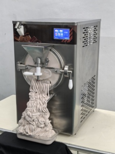 เครื่องทำไอศกรีมแบบแบทช์ฟรีเซอร์ 32L-56L/H สำหรับขาย เครื่องทำไอศกรีมอุตสาหกรรม เครื่องทำไอศกรีมแบบตั้งโต๊ะเชิงพาณิชย์ - Product Image 4