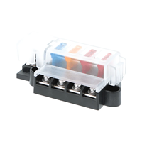 Boîtier de distribution compact pour fusibles à lame 4 voies avec couvercle