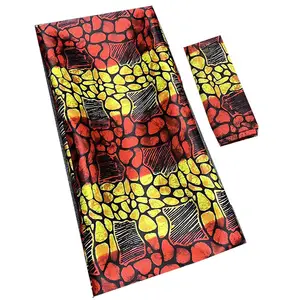 Beleza Jacquard Seda Cera Roupas Africano Cortina De Cetim Vestidos De Casamento Material de impressão Tecido Leve 100% Seda 1kg