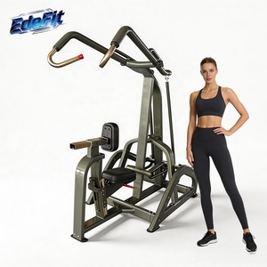 Профессиональный тренажер для зала с дисковой нагрузкой: машина для верхней тяги (High Row) для тренировки мышц спины - Product Image 1