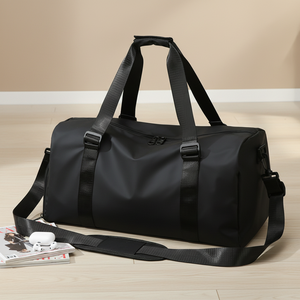 Sac à dos grande capacité pouvant s'adapter à une poignée de chariot, sac de voyage avec compartiment à chaussures indépendant, sac à dos de natation - Product Image 1