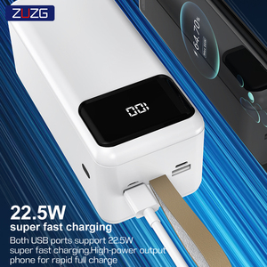 Batería Externa ZUZG Personalizada de Alta Capacidad con Pantalla LED Digital, Batería de Polímero de Litio de 50000 mAh, Carga Rápida PD20W QC22.5W para Teléfono - Product Image 3