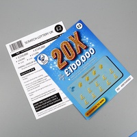 Cartes à gratter personnalisées double face pour loterie et tombola, avec gagnants intégrés