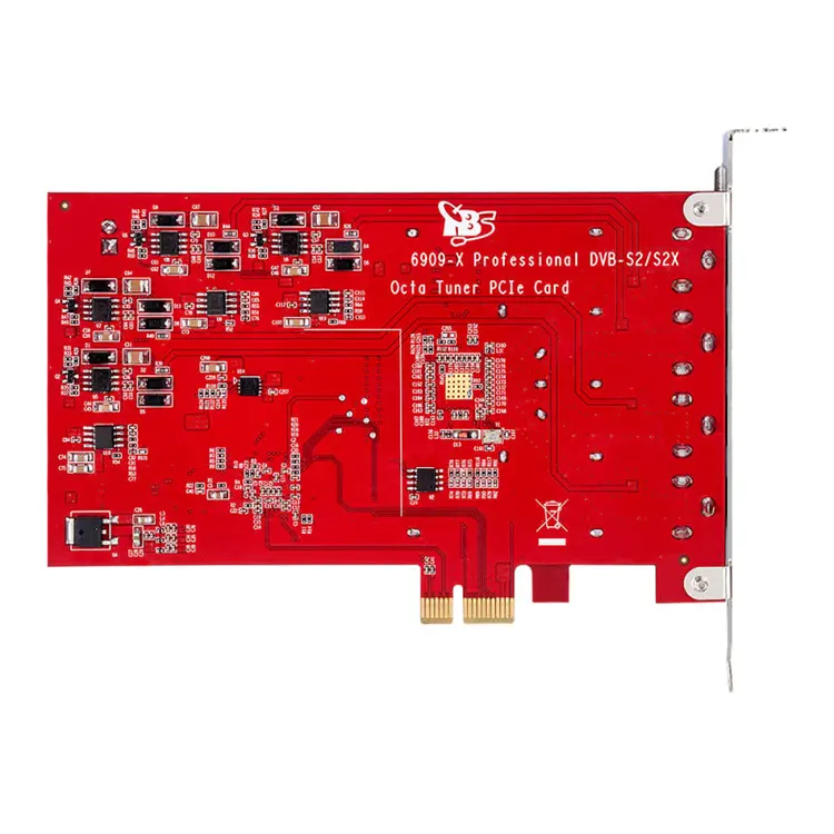 Sintonizador TBS6909X DVB-S/ S2/ S2X 8, tarjeta de TV satélite Digital PCI para TV en vivo