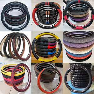 Cubierta <span class=keywords><strong>para</strong></span> <span class=keywords><strong>volante</strong></span> <span class=keywords><strong>de</strong></span> <span class=keywords><strong>coche</strong></span> 38CM <span class=keywords><strong>Funda</strong></span> <span class=keywords><strong>de</strong></span> <span class=keywords><strong>cuero</strong></span> PU <span class=keywords><strong>para</strong></span> <span class=keywords><strong>volante</strong></span> <span class=keywords><strong>para</strong></span> mujer - Product Image 4