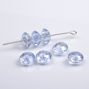 Transparent Color Plated Faceted Flat <b>Beads</b> Abacus <b>Beads</b> Bracelet DIY Jewelry Accessories <b>Acrylic</b> <b>Beads</b> Crystal <b>Beads</b> - Product Image 1