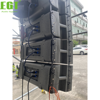 Dual Line Array 10 inci dengan Kabinet LLDPE Tahan Cuaca, Speaker PA Tahan Lama untuk Acara Luar Ruangan, Sewa, dan Perusahaan Sewa Stadion