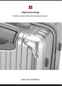 Valise de <span class=keywords><strong>cabine</strong></span> pour voyages d'affaires, valise rigide imperméable, cadre en aluminium, valise à roulettes, OEM, ensembles de bagages pour hommes - Product Image 6