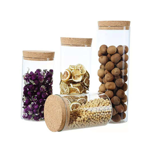 Bocaux en verre avec couvercle en liège pour la vente en gros – Bocaux à épices personnalisés, contenants alimentaires en verre grande capacité pour la cuisine - Product Image 6