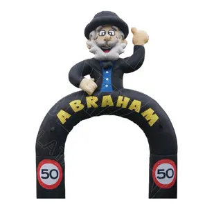 AIRFUN Factory Promotion 3.5mh Cartoon Character Arch Inflatable Sarah Abraham For Outdoor Advertising