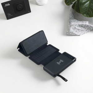 Cargador de Batería Solar Desmontable de Alta Eficiencia para Emergencias al Aire Libre, Cargador Inalámbrico para Teléfono Móvil con Pantalla Digital - Product Image 6