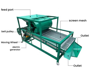 Máquina de cribado de semillas de algodón/hierba para venta al por mayor, máquina de cribado de semillas de trébol y maíz con motor, máquina de cribado de semillas al por mayor - Product Image 4