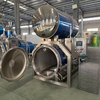 Nieuwe op maat gemaakte retort pouch voedingsmiddelenindustrie stoomsterilisator waterimmersie/waterbad autoclaafmachine voor zoete maïs