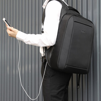Sac à dos antivol USB grande capacité 15,6 pouces en polyester léger et imperméable pour ordinateur portable, idéal pour les affaires et les trajets quotidiens – Offre Spéciale