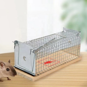 Vente chaude réutilisable Rat attraper des souris pièges à souris cage à souris piège à souris treillis métallique et pièges antiparasitaires en bois - Product Image 5