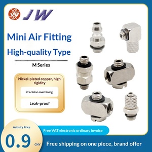 Conector Rápido de Tráquea Miniatura, Recubierto de Níquel, Cobre, M-PC-<span class=keywords><strong>PL</strong></span>-3-4-6-M3-M4-M5-M6 HL AU, Recto, Curvo - Product Image 3