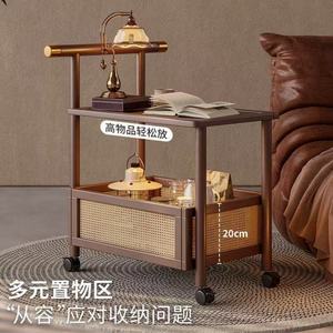 Mobile <b>Storage</b> Rack <b>for</b> <b>Living</b> <b>Room</b> Versatile <b>Side</b> Cart Bedside <b>Table</b> Sofa Vintage <b>Side</b> <b>Table</b> Retro Nightstand - Product Image 4