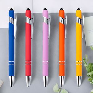 Stylo à bille classique de luxe en métal de haute qualité avec stylet tactile, personnalisable avec logo, idéal pour la promotion, stylo en plastique pour papeterie - Product Image 1