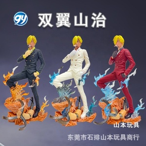 Un pezzo LX Sanji doppia ali nero gamba GK risonanza <span class=keywords><strong>serie</strong></span> figura modello Anime decorazione all'ingrosso - Product Image 4
