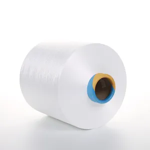 100% Polyester Yarn 100% Polyester DTY Yarn 200/288 SIM Semi Dull Raw White Polyester Textured Yarn