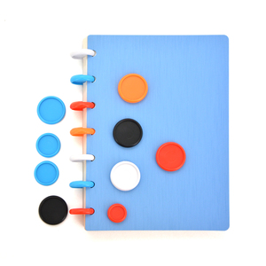 RINGNOTE 18mm 1000pcs/bag Solid Color Binding <strong>Rings</strong> Colorful Plastic Mushroom Hole Expansion Discbound for Planner and Notebook - Product Image 1