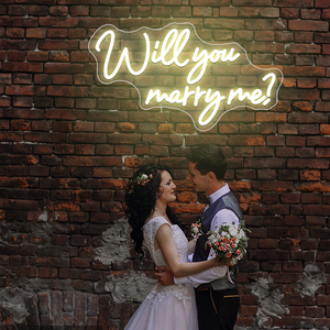 Custom Acrylic LED Wall Mount Neon <b>Sign</b> Will You Marry Me for Wedding Decoration Dropshipping Manufacturer <b>Electronic</b> <b>Sign</b> - Product Image 3
