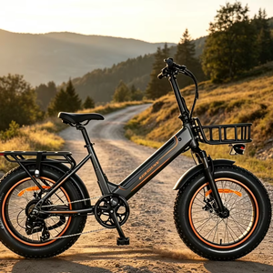 Vélo cargo électrique ODM/OEM 20 pouces 7 vitesses, cadre en alliage d'aluminium, batterie au lithium, 500W 48V avec panier avant et porte-bagages arrière - Product Image 6