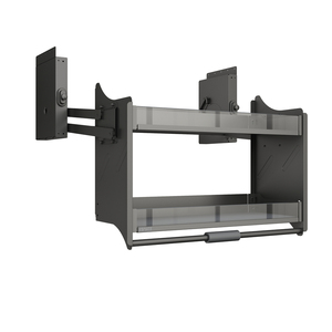 Luxury Kitchen <strong>Wall</strong> Cabinet Aluminum Double Tier Rotating Lifting Pull-Out Cabinet Mounted Spice <strong>Storage</strong> <strong>Basket</strong> - Product Image 4