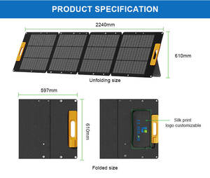 Centrale électrique portable 2600W 2048WH Alimentation mobile Générateurs solaires 1800W 1024WH pour le camping - Product Image 3
