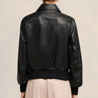 NAFA 2024 Blouson aviateur en cuir de haute qualité pour femmes personnalisé OEM Varsity