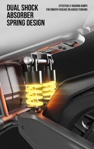 Moto électrique de luxe pour enfants, gris, rouge, blanc, jaune, avec roues avant en mousse, roues arrière de drift, lumières LED et pare-chocs Matrix - Product Image 6