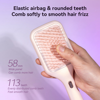 Nouveau Design Airbag Huile Vibration Distributeur D'huile Peigne Airbag Liquide Guide Peigne Cuir Chevelu Masseur Paddle Brosse Applicateur Peigne