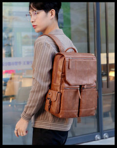 Mode décontracté léger multifonctionnel grande capacité été Vintage hommes sac à dos étanche anti-rayures tendance tout match - Product Image 2