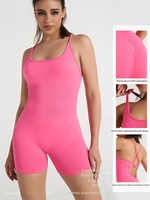 Combinaison de sport sans couture, style européen et américain, dos croisé, séchage rapide, sexy, pour l'été et le fitness