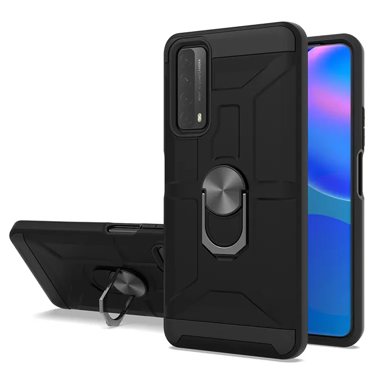 Funda de teléfono móvil con soporte de anillo para Huawei P Smart 2019 Y8P NOVA 8 9, venta al por mayor