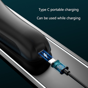 Cadeau de fête des pères rasoir électrique pour hommes rotatif à trois lames USB Rechargeable <span class=keywords><strong>dos</strong></span> rasoir rasoir hommes rasoir et <span class=keywords><strong>tondeuse</strong></span> - Product Image 4