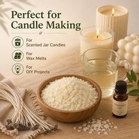 Vente en gros de flocons de cire de soja à faible dégagement de fumée longue durée de combustion cire de soja végétalienne 100% pure cire de soja pour la fabrication de bougies durables