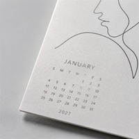 Ensemble de cartes postales personnalisées 2027 – Calendrier mensuel personnalisé, styles artistiques variés, carton de qualité pour cadeau du Nouvel An