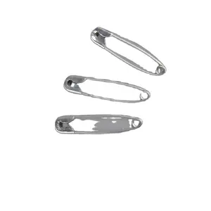 Factory Direct 3.8cm Large Solid Clothing Silver Metal safety Pin