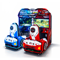Simulateur de course de vitesse à monnayeur, machine d'arcade avec garantie d'un an, simulateur de course de divertissement en anglais